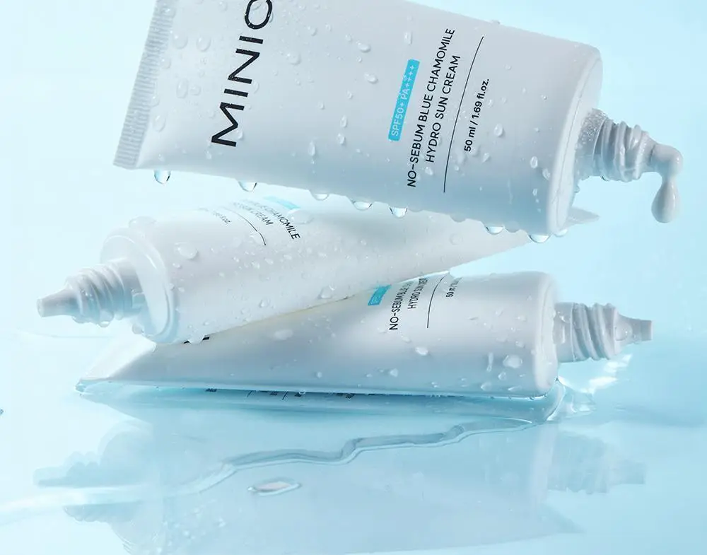 [무기자차/수분쿨링] 미닉 노세범 블루 캐모마일 수분 선크림 50ml 상세페이지 3